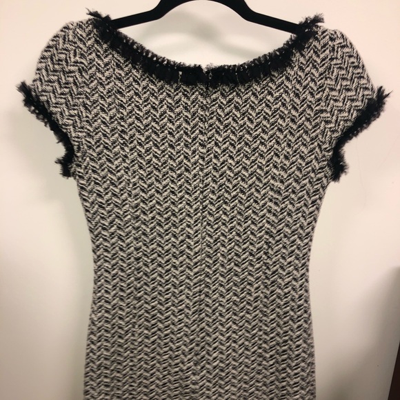 Black and white shirt patterned dress - Picture 2 of 4